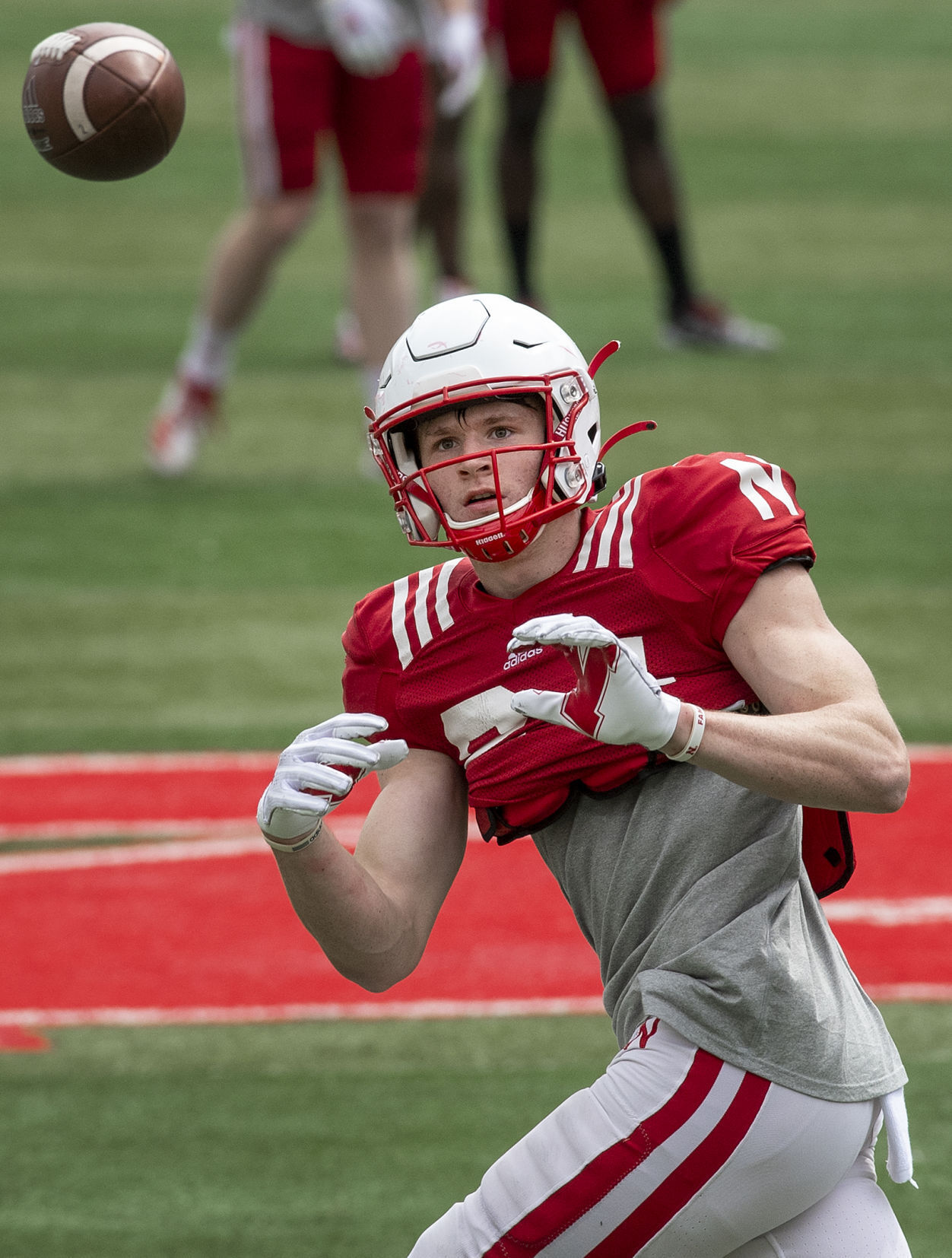 Nebraska football practice, 4.17